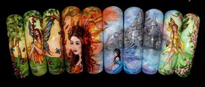 Hand-Painted Flat Art (in Boxes). Theme: “Four Seasons. Div1