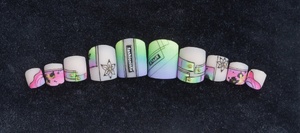 Pedicure Tips Design. Div2 