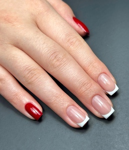 Salon Gel Manicure (French&Red). Div 3. Live