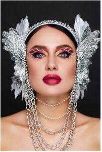 Creative Makeup. Avant-Garde Eye Look. Div2. Live.  